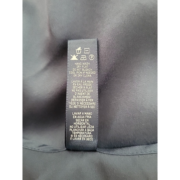 Skims Silk Sleep Slip Maxi Dress Small Artic Blue High Slit Ruched Sexy Evening - Picture 8 of 12